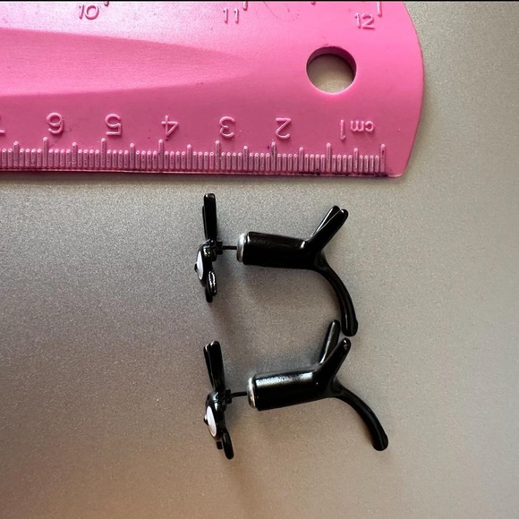 Black Cat Earrings Halloween Spooky Animal Lovers Jewelry Punk Goth Brand New - Picture 6 of 7